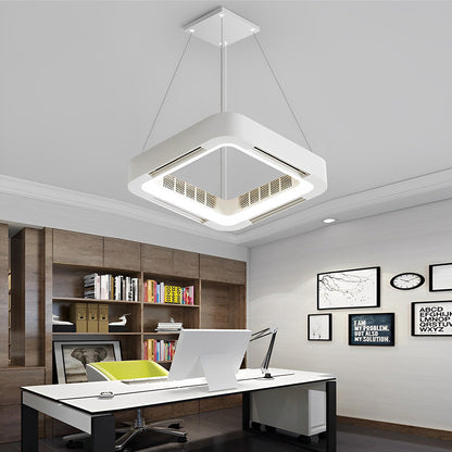 Elegant | Modern Ceiling Fan with LED Lighting &amp; Chandelier Design for Stylish Airflow