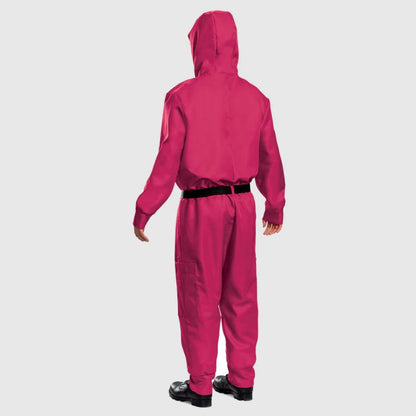 Festive Costume Collection | Halloween Jumpsuit with Mask &amp; Belt | Complete Outfit for Themed Events