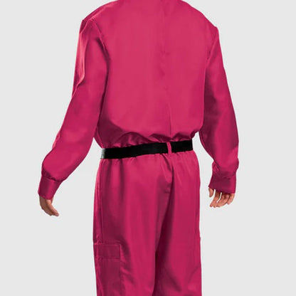 Festive Costume Collection | Halloween Jumpsuit with Mask &amp; Belt | Complete Outfit for Themed Events