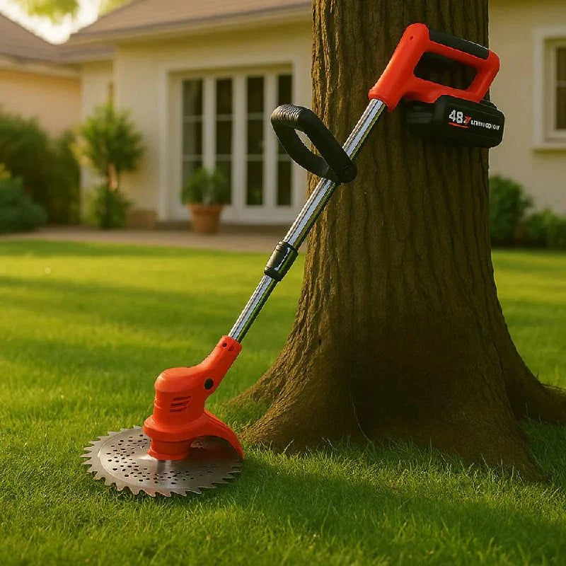 Garden Pro | 21V Cordless Brush Cutter with Adjustable Handle &amp; 90° Rotatable Head for Effortless Trimming
