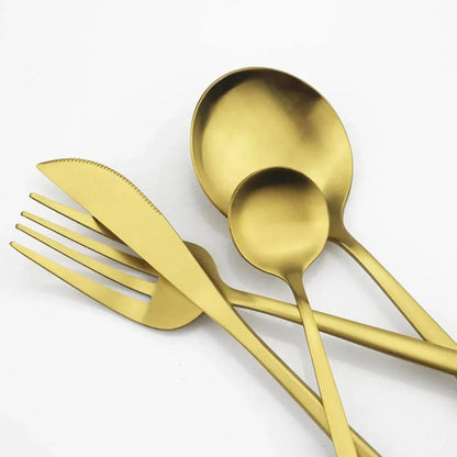 High-Quality Stainless Steel Cutlery Set for 6 People - Elegant Cutlery Collection