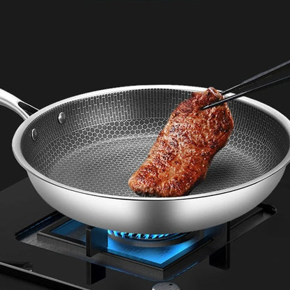 Premium Stainless Steel Frying Pan with Non-Stick Pixel Technology – Perfect for Healthy Frying 11.8" x 11.8"