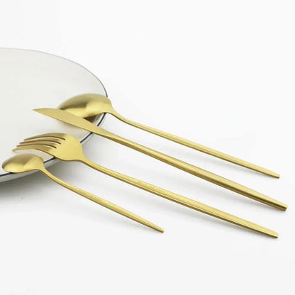 High-Quality Stainless Steel Cutlery Set for 6 People - Elegant Cutlery Collection