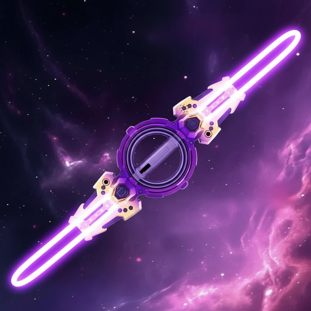 Halloween Costume Accessories | Light Up Double Sword with Sound Effects | Exciting Role Play Toy for Kids