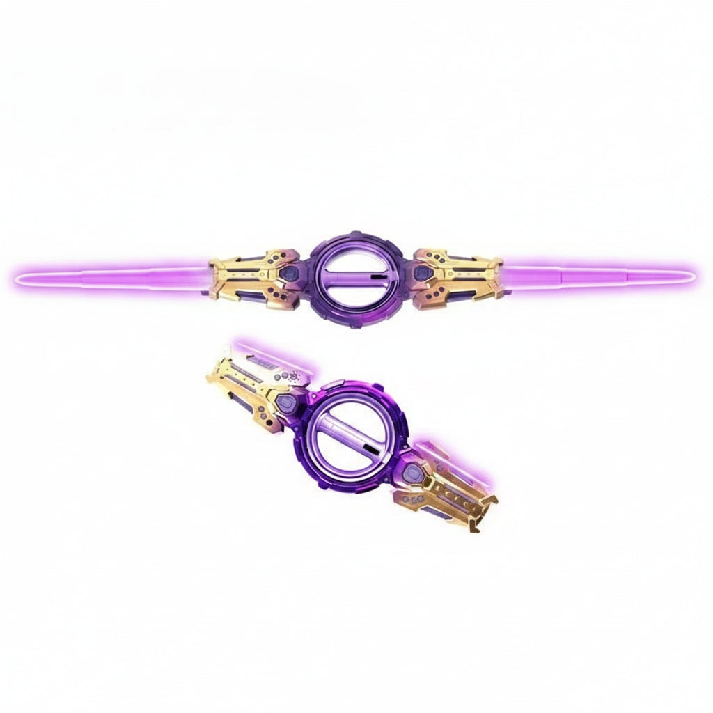 Halloween Costume Accessories | Light Up Double Sword with Sound Effects | Exciting Role Play Toy for Kids
