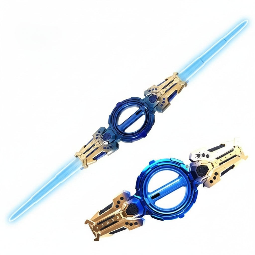 Halloween Costume Accessories | Light Up Double Sword with Sound Effects | Exciting Role Play Toy for Kids