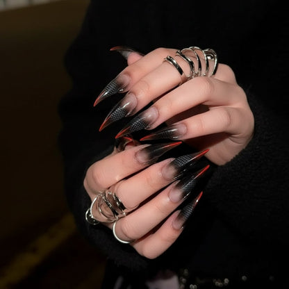 Halloween Glam | Reusable Press-On Nails with Claw Shape Design | Perfect for Costume Parties