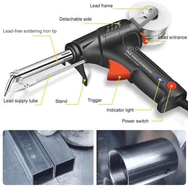 HeatFusion | Laser Welding Machine with Rapid 20-Second Heating | Ergonomic Tool for Precision and Ease