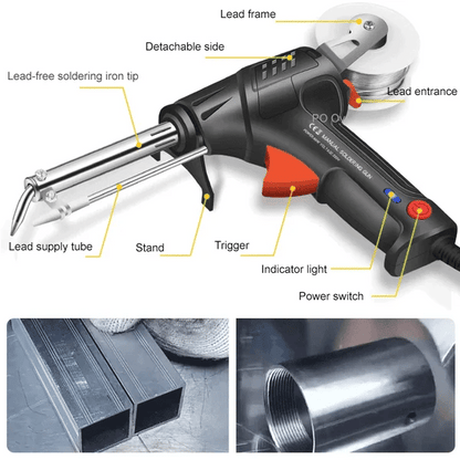 HeatFusion | Laser Welding Machine with Rapid 20-Second Heating | Ergonomic Tool for Precision and Ease