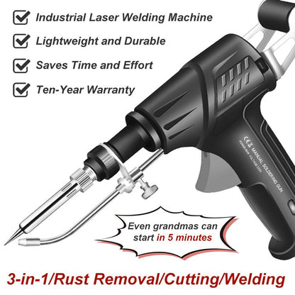 HeatFusion | Laser Welding Machine with Rapid 20-Second Heating | Ergonomic Tool for Precision and Ease