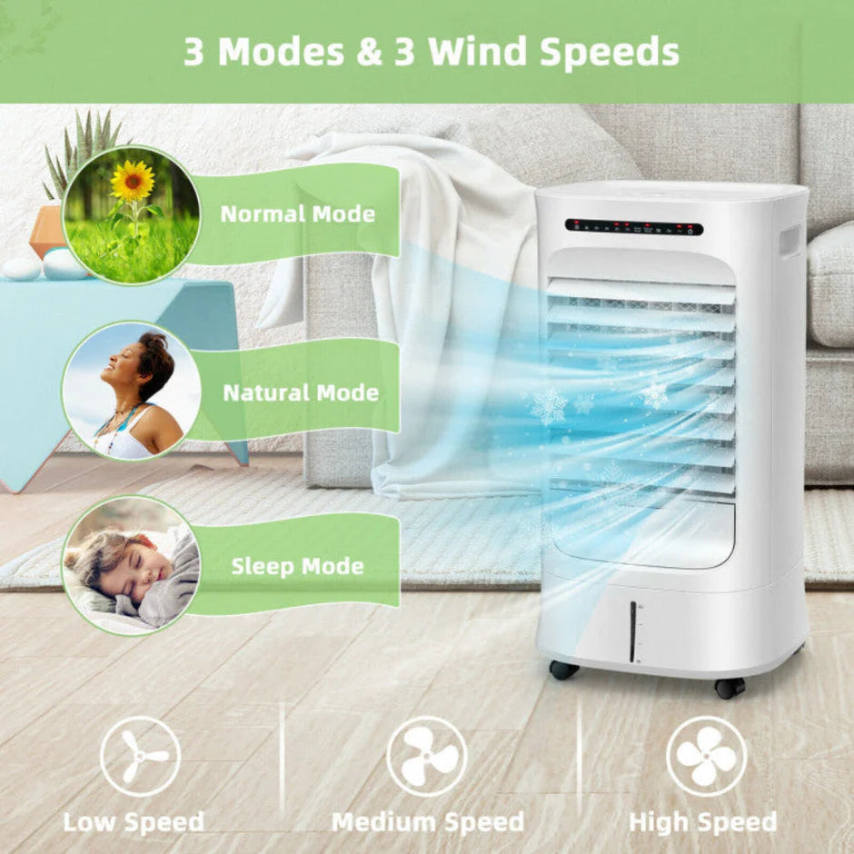 Home Breeze | Portable Air Conditioner Cooler Fan with 4-in-1 Functionality | Adjustable Airflow for Ultimate Comfort