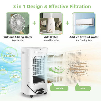 Home Breeze | Portable Air Conditioner Cooler Fan with 4-in-1 Functionality | Adjustable Airflow for Ultimate Comfort