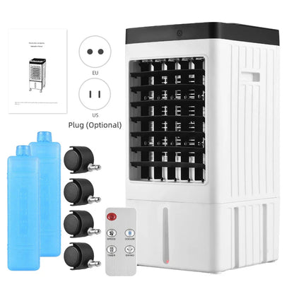 Home Breeze | Portable Evaporative Air Conditioner with Ice Packs | Energy Efficient Cooling for Comfort