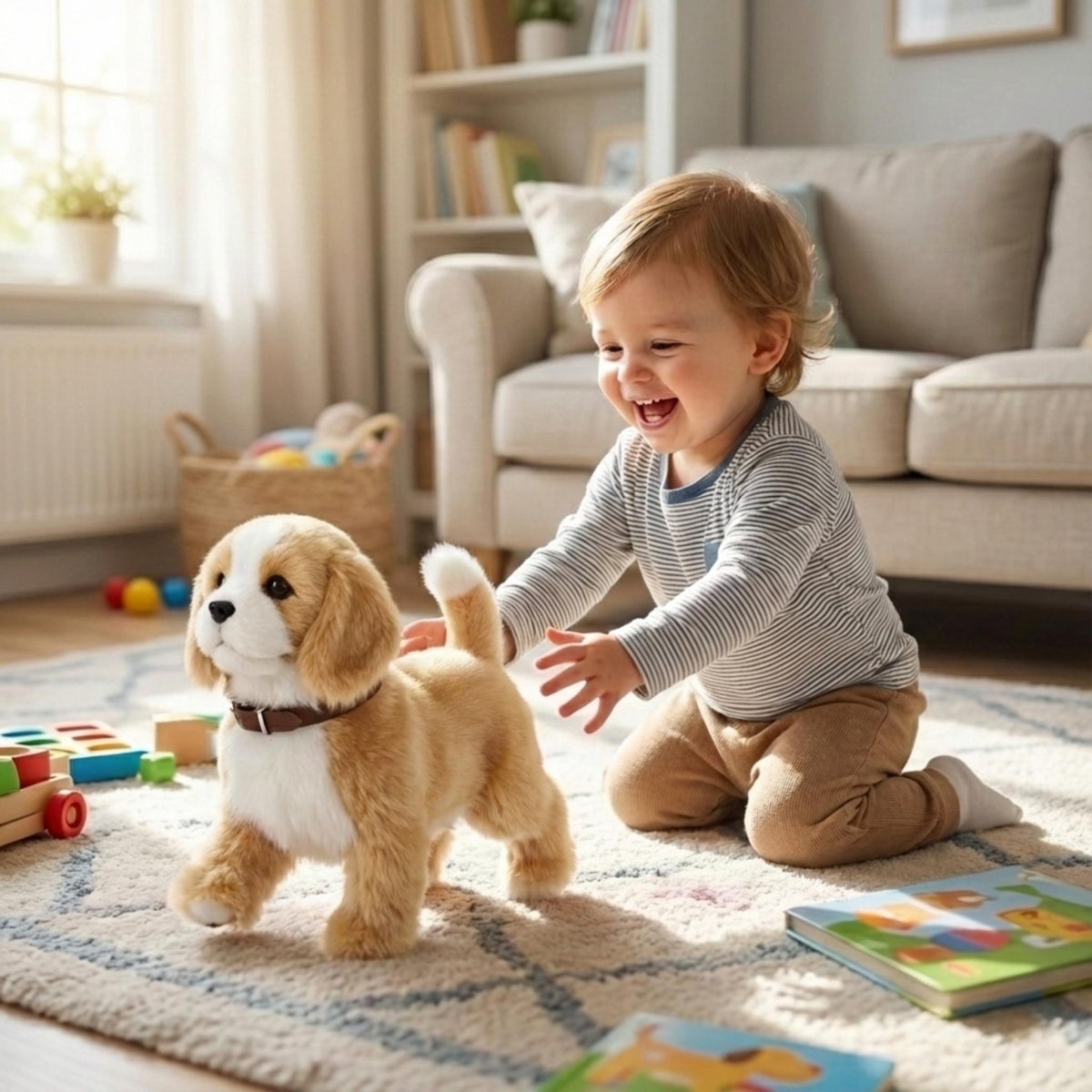 Interactive Robot Puppy | Realistic Walking &amp; Barking Toy for Kids