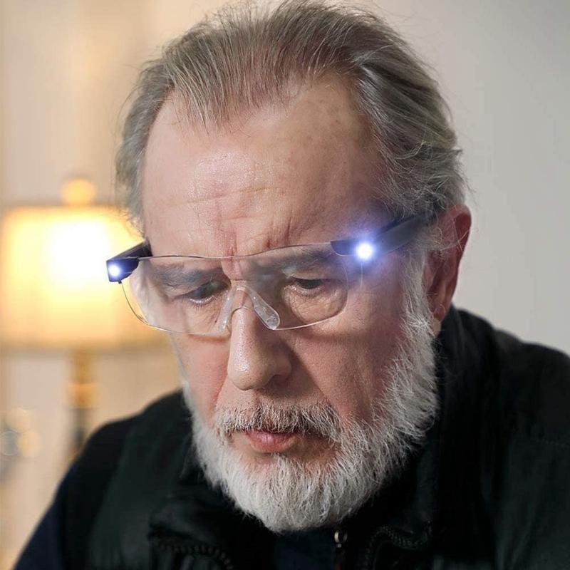 LED Magnifying Glasses for Reading with Adjustable Light | Hands-Free Design for Enhanced Comfort