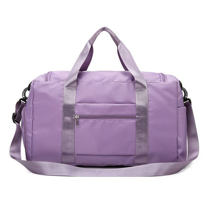 Multi-Pocket Travel Bag, Sports and Gym Duffle with Separate Shoe Compartment