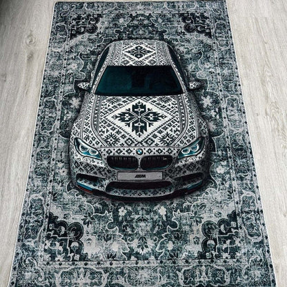 3D Car Illusion Area Rug