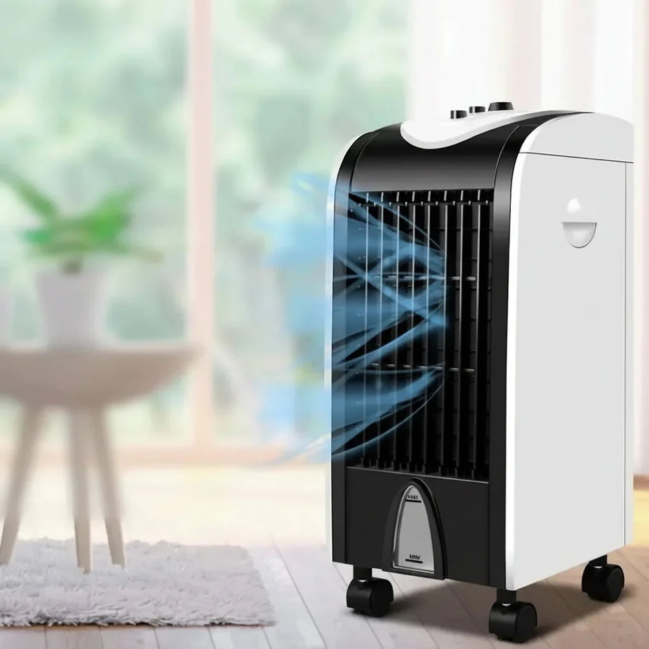 Portable Air Cooler | 3-in-1 Evaporative Swamp Cooler with Refillable Tank | Compact Design for Home and Office