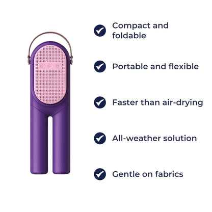 Portable Clothes Dryer Quick Drying Lightweight Foldable Design