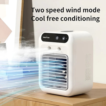 Portable Desktop Cooling Fan with Humidifier Function | USB Rechargeable Design for Personal Comfort
