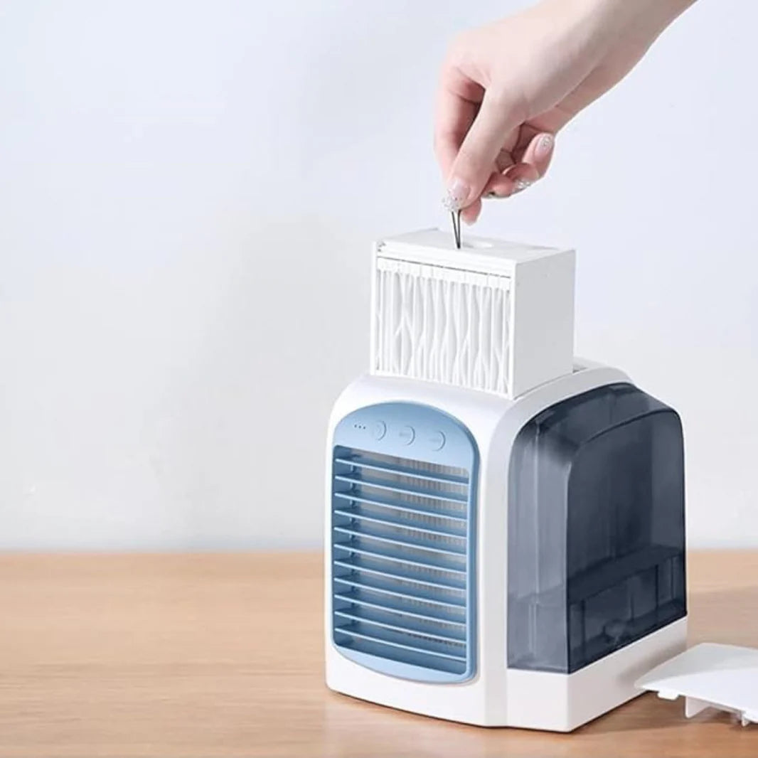 Portable Evaporative Cooler Fan with Oscillation &amp; Quiet Operation for Personal Comfort