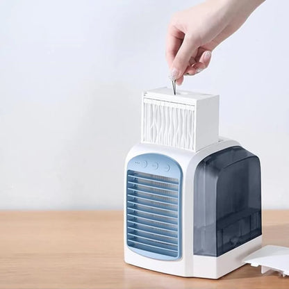 Portable Evaporative Cooler Fan with Oscillation &amp; Quiet Operation for Personal Comfort