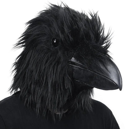 Raven Costume Mask | Scary Halloween Mask with Realistic Gothic Design | Perfect Accessory for Themed Events