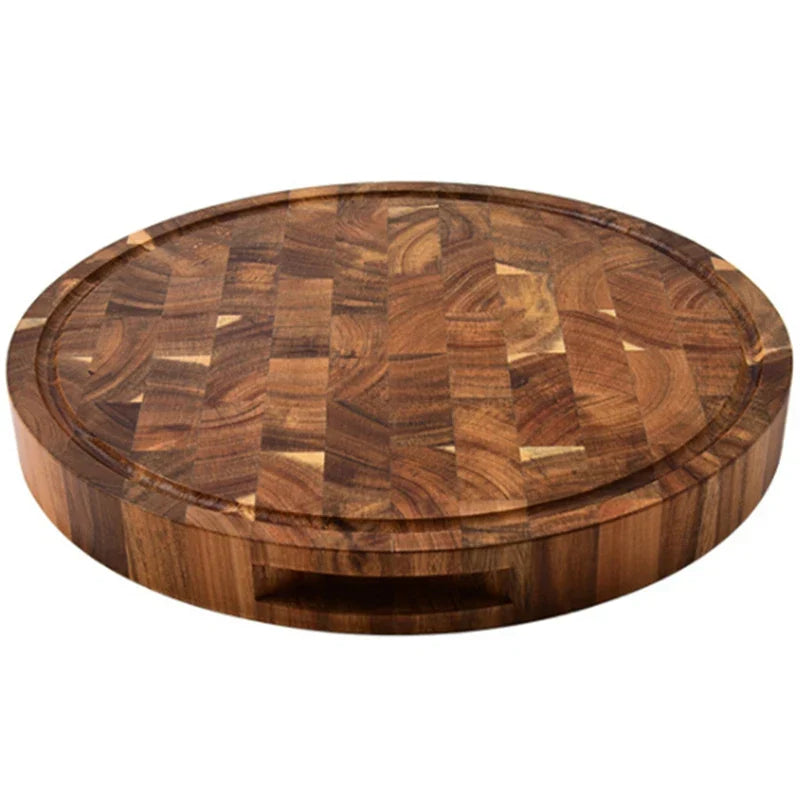 ButcherGrain | Thick round acacia butcher block