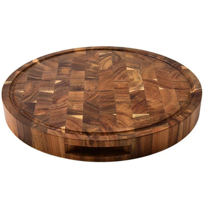 ButcherGrain | Thick round acacia butcher block