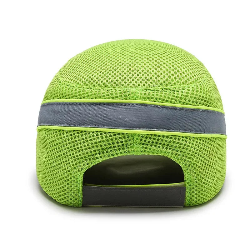 Red Safety Bump Cap - Helmet with hard ABS inner core for head protection at home, work, and factory