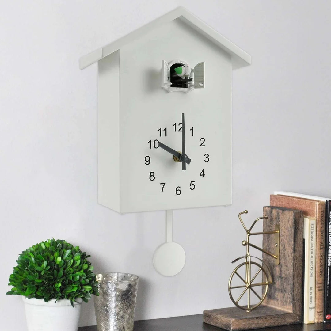Contemporary Cuckoo Quartz Wall Clock
