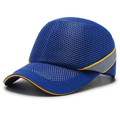 Red Safety Bump Cap - Helmet with hard ABS inner core for head protection at home, work, and factory