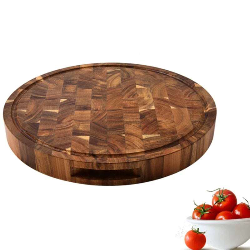 ButcherGrain | Thick round acacia butcher block