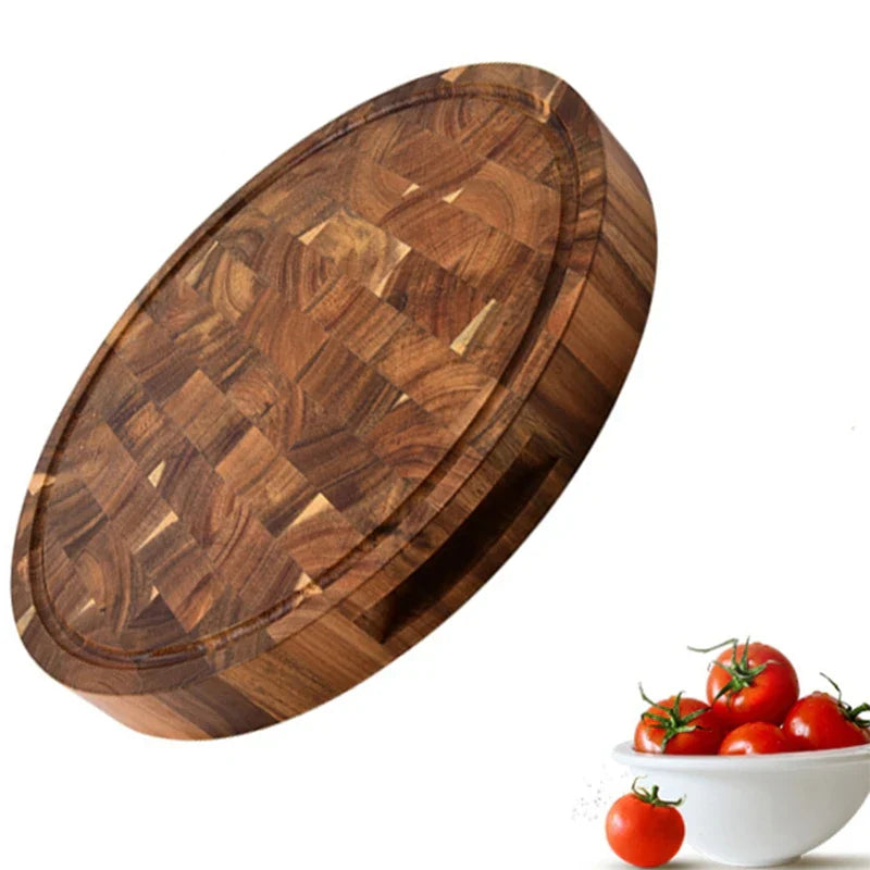 ButcherGrain | Thick round acacia butcher block