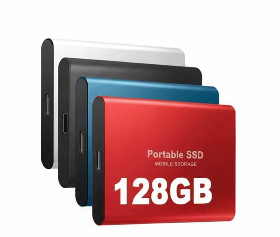 Portable SSD External Drive with High-Speed Data Transfer and Compact Design