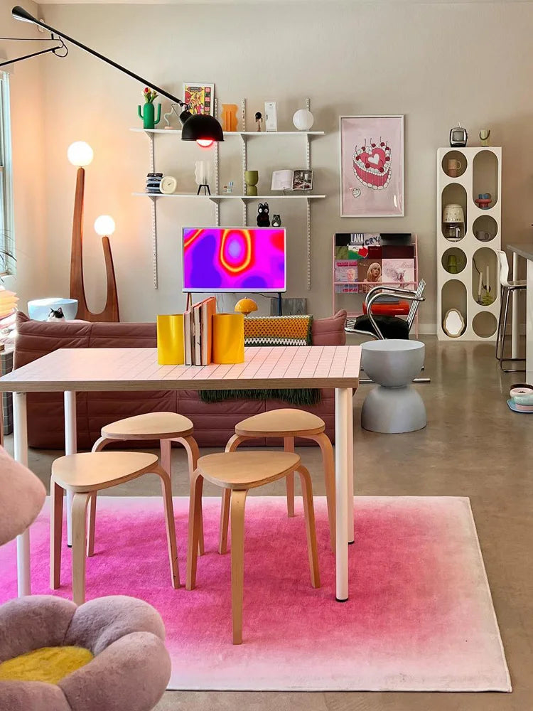 Pink Gradient Rug | Bowlift