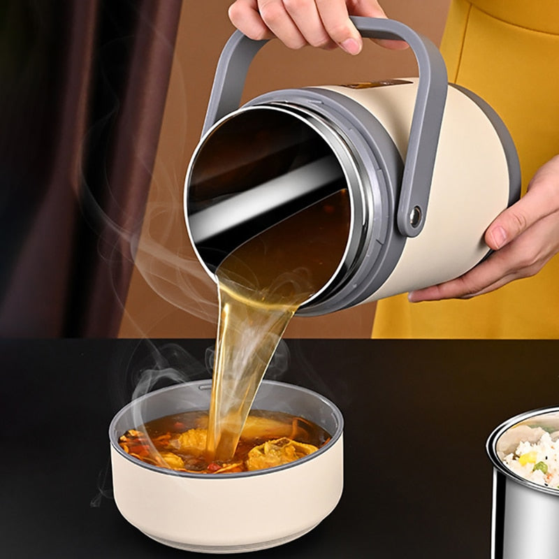 BowLift | USB Heated Lunch Box | 304 Stainless Steel, Portable Food Warmer