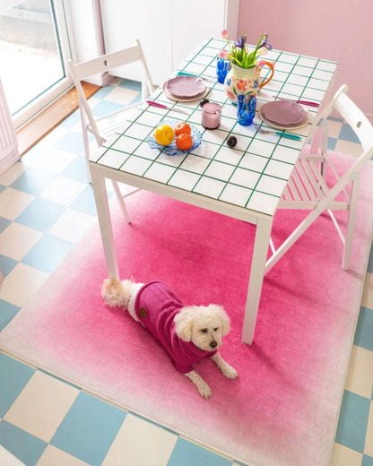 Pink Gradient Rug | Bowlift