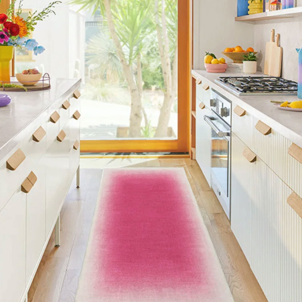 Pink Gradient Rug | Bowlift