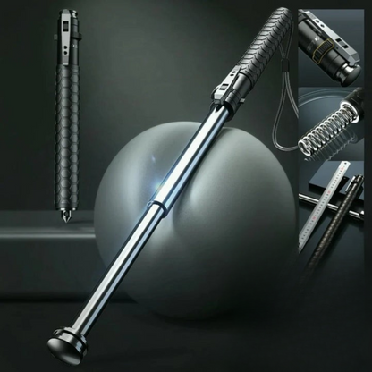 Automatic Self-Defense Walking Stick | Quick-Deploy Mechanism, Adjustable Height, Ergonomic Grip &amp; Enhanced Stability