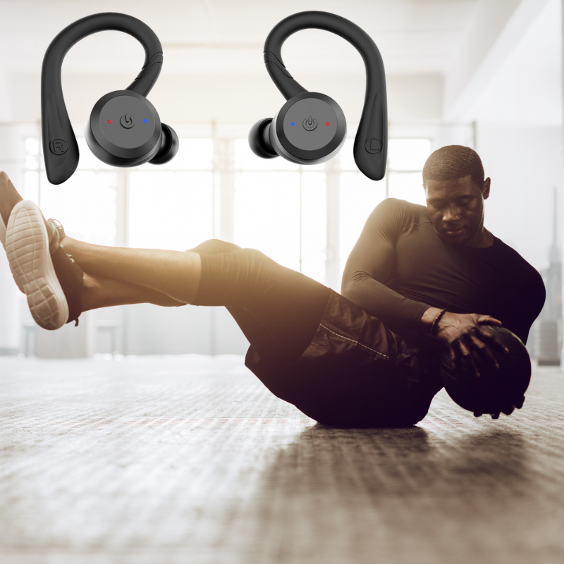 BowLift | Vega Waterproof Wireless Sport Earbuds – 20 Hours Playtime | Bluetooth 5.0, IPX7 for Swimming &amp; Fitness