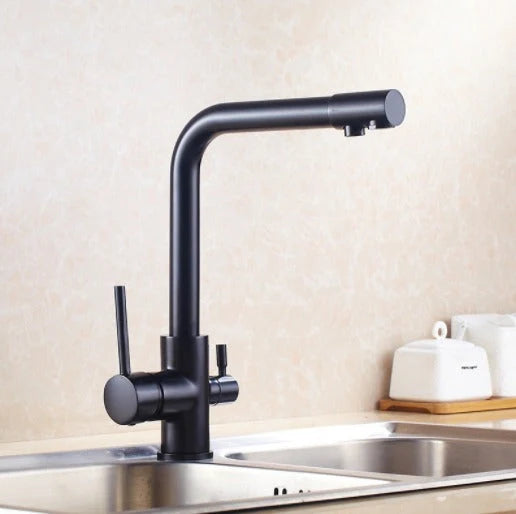 Filtered Water Kitchen Faucet Double Handle Faucet