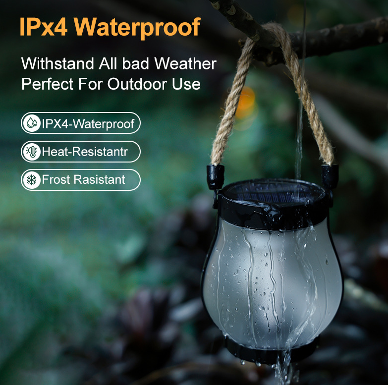 USB Rechargeable Rope Lantern with Light Sensor
