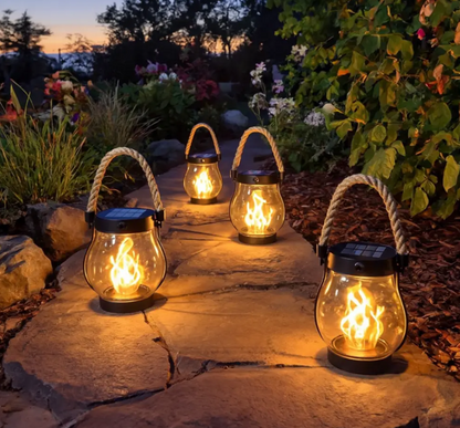 USB Rechargeable Rope Lantern with Light Sensor