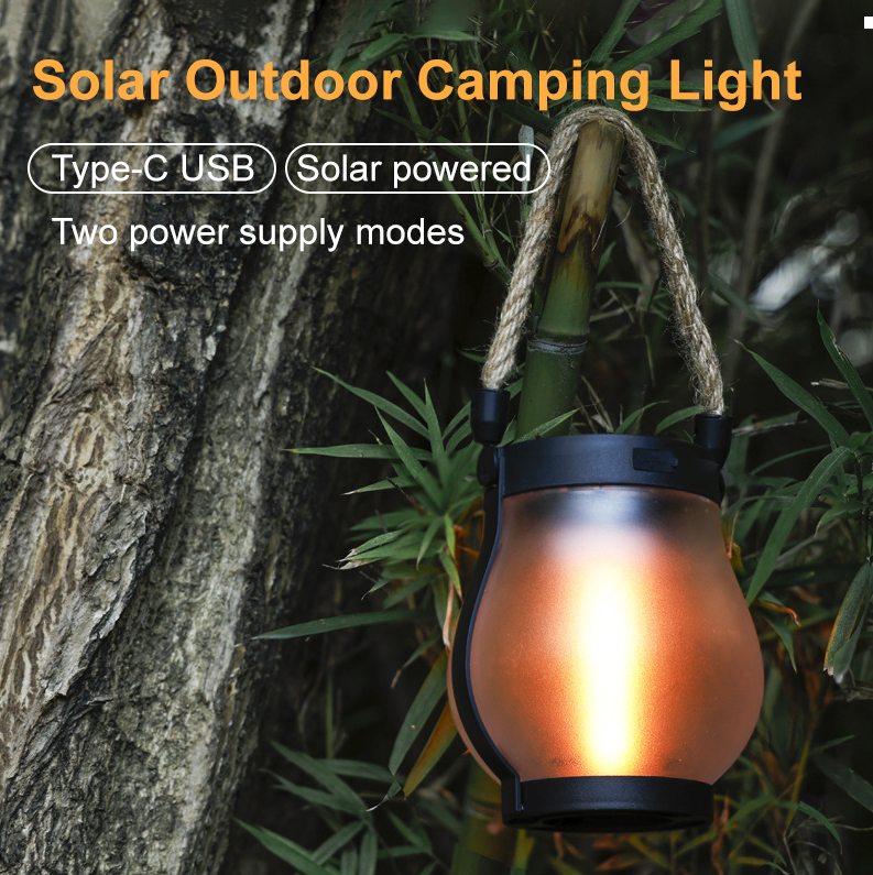 USB Rechargeable Rope Lantern with Light Sensor