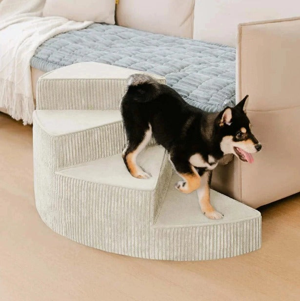 Comfort Steps | Orthopedic Dog Stairs for Bed with Non-Slip Foam Design | Space-Saving Solution for Pet Mobility