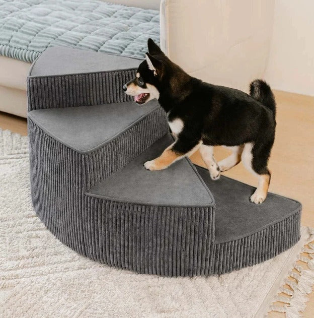 Comfort Steps | Orthopedic Dog Stairs for Bed with Non-Slip Foam Design | Space-Saving Solution for Pet Mobility
