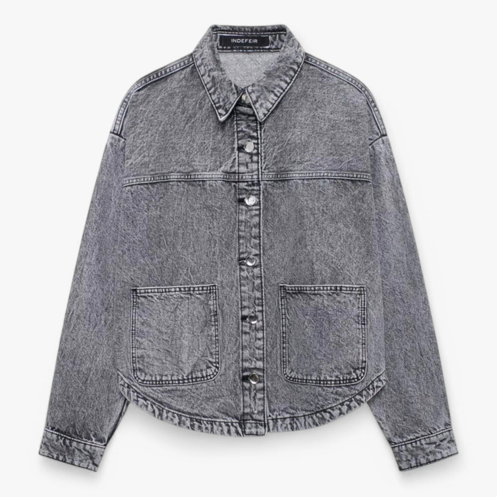 Denimjakke til kvinder elegant look