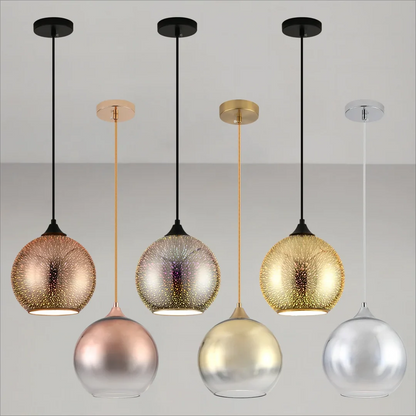 Perforated Glass Ceiling Light