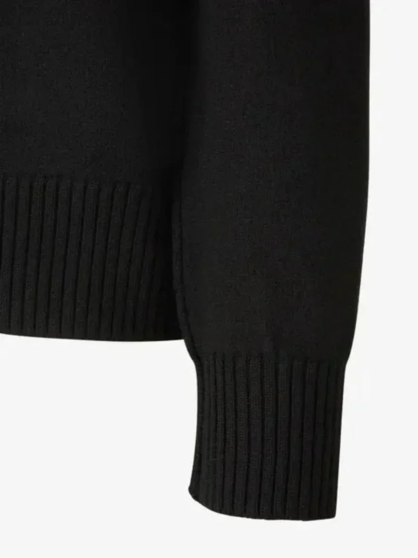 Luksuriøs unisex pullover ikonisk hjerte design